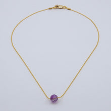 Load image into Gallery viewer, Chain necklace with Amethyst.