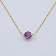 Load image into Gallery viewer, Chain necklace with Amethyst.