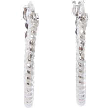 Cargar imagen en el visor de la galería, Arete arracada 2 tiras concéntricas 2cm