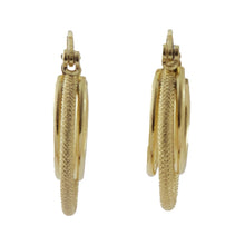 Cargar imagen en el visor de la galería, Arete arracada 3 tiras concéntricas