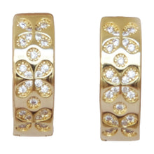 Cargar imagen en el visor de la galería, Arete arracada con Circonias mariposas