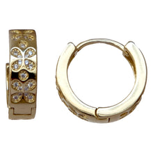Cargar imagen en el visor de la galería, Arete arracada con Circonias mariposas