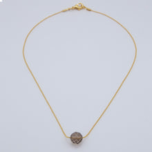 Load image into Gallery viewer, Chain necklace with Smoky Quartz.