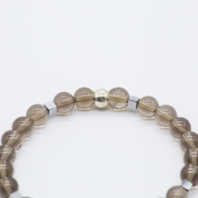 Cargar imagen en el visor de la galería, Pulsera de Cuarzo Ahumado y Hematita.
