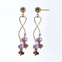Load image into Gallery viewer, Tree of Life earring with Amethyst