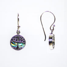 Load image into Gallery viewer, Tree of Life and sea shell earring.