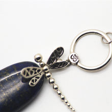 Load image into Gallery viewer, Lapis Lazuli Pendant with Dragonfly and OM symbol