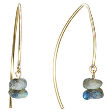 Load image into Gallery viewer, Labradorite earring.