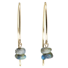 Load image into Gallery viewer, Labradorite earring.
