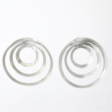 Cargar imagen en el visor de la galería, Arete de aros concéntricos- mate