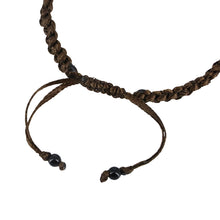 Cargar imagen en el visor de la galería, Pulsera 7 chakras. Piedras semipreciosas y Plata. Café