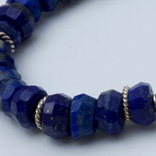 Load image into Gallery viewer, Lapis Lazuli bracelet with star charm.