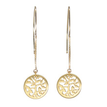 Load image into Gallery viewer, Long earring with Tree of Life.