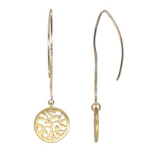 Load image into Gallery viewer, Long earring with Tree of Life.