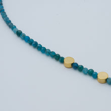 Load image into Gallery viewer, Apatite necklace with arrow pendant. Matching earrings included
